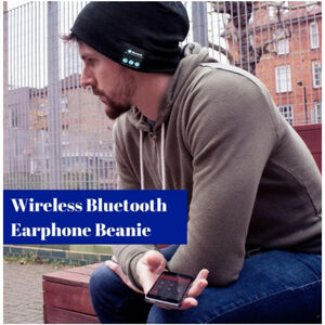 PL-4146 Wireless Beanie Bluetooth Music, Phone Calls, Works w Apple & Android